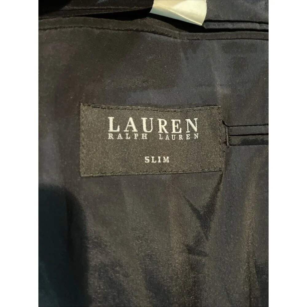 Lauren Ralph Lauren Black Label Slim Fit Blazer Jacket AMF Pick Stitching 46R